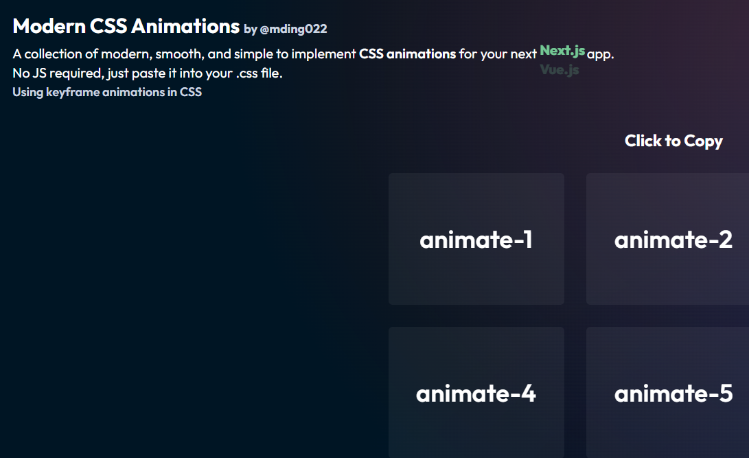 Modern CSS Animations